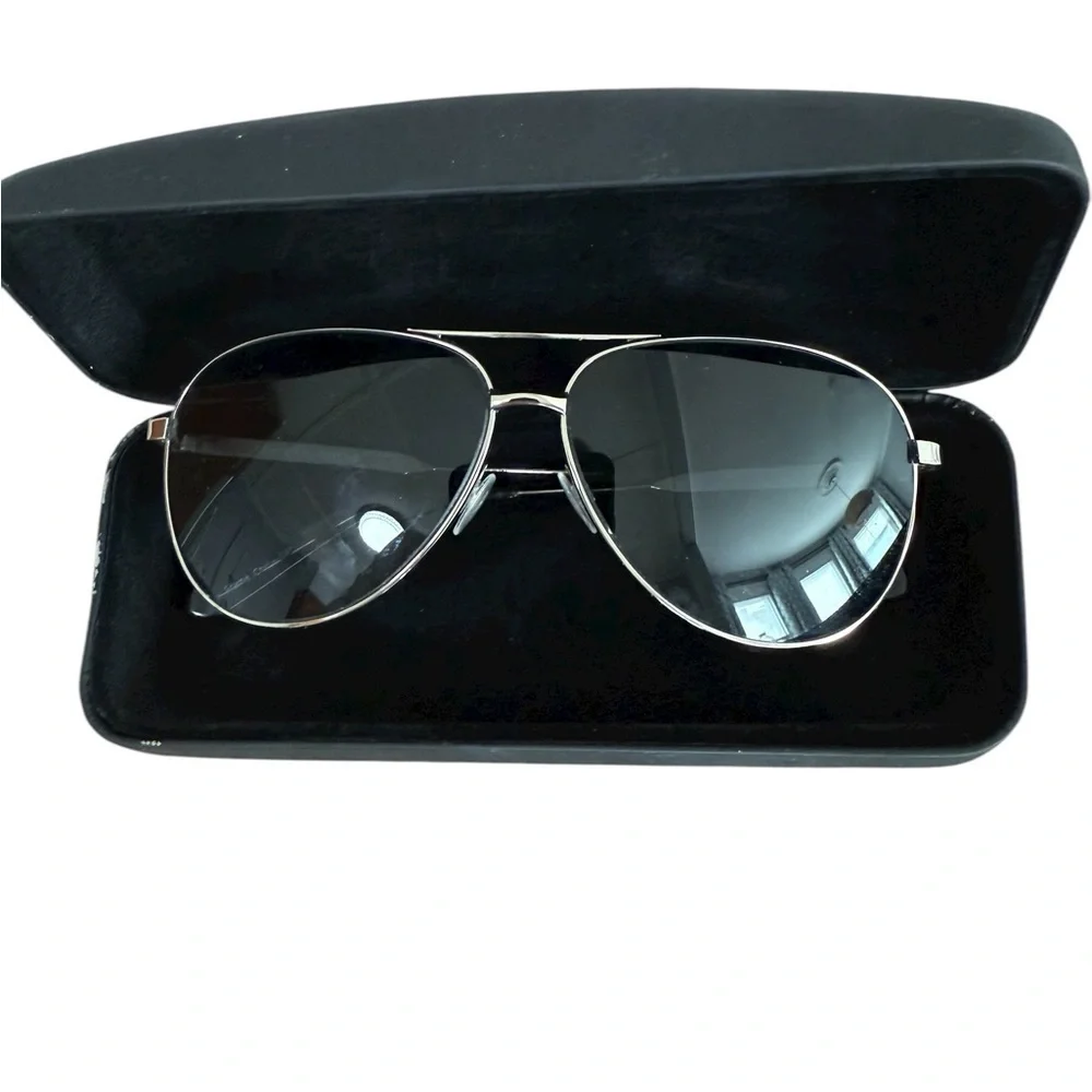 Beverly Hills Polo Club Aviator Sunglasses silver trim